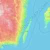 Comté de Kalmar topographic map, elevation, terrain