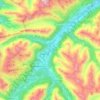 Bever topographic map, elevation, terrain
