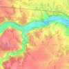 Dampierre-sur-Avre topographic map, elevation, terrain