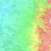 Pinto topographic map, elevation, terrain
