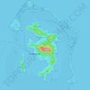 Bora-Bora topographic map, elevation, terrain