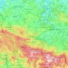 powiat karkonoski topographic map, elevation, terrain