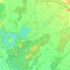 Troubky topographic map, elevation, terrain