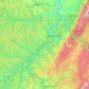 Monongalia County topographic map, elevation, terrain