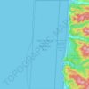 Cape Perpetua Seabird Protection Area topographic map, elevation, terrain