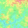 Campo Belo topographic map, elevation, terrain