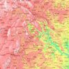 Liupanshui topographic map, elevation, terrain