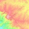 Washi topographic map, elevation, terrain