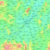 Hengyang topographic map, elevation, terrain