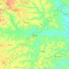 Arauá topographic map, elevation, terrain