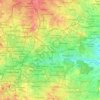 Greater Hyderabad Municipal Corporation East Zone topographic map, elevation, terrain