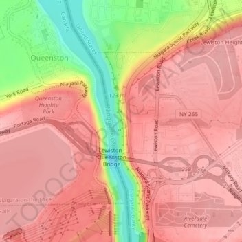 Artpark State Park topographic map, elevation, terrain