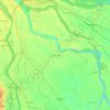 Cuttack Sadar topographic map, elevation, terrain