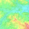 South Derbyshire topographic map, elevation, terrain