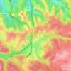 Noailles topographic map, elevation, terrain