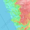 Goa topographic map, elevation, terrain