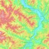 Ludwigsau topographic map, elevation, terrain