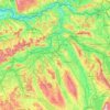 Aargau topographic map, elevation, terrain