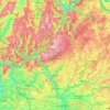 Naturpark Neckartal-Odenwald topographic map, elevation, terrain