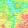 Colditz topographic map, elevation, terrain