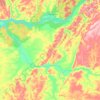 Тасеева topographic map, elevation, terrain
