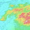 Phuloni topographic map, elevation, terrain