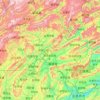 Sangzhi County topographic map, elevation, terrain