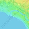 Pärnu linn topographic map, elevation, terrain