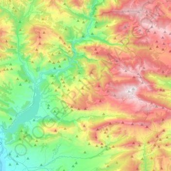 Conca de Dalt topographic map, elevation, terrain