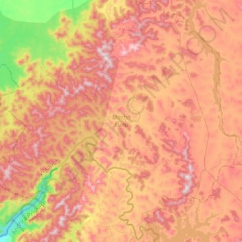 Machh kund topographic map, elevation, terrain