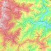 Darjeeling Pulbazar topographic map, elevation, terrain