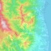 Castagniccia topographic map, elevation, terrain