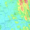 Ingiriya DS Division topographic map, elevation, terrain