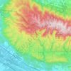 Réserve biologique dirigée du Petit Luberon topographic map, elevation, terrain