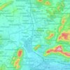 Pendurthi topographic map, elevation, terrain
