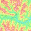 定安镇 topographic map, elevation, terrain