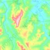 Serra Azul topographic map, elevation, terrain