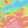 Communauté régionale de Campbellton topographic map, elevation, terrain