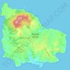 Norfolkinsel topographic map, elevation, terrain