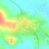 Caapucú topographic map, elevation, terrain