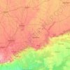 Dewas topographic map, elevation, terrain