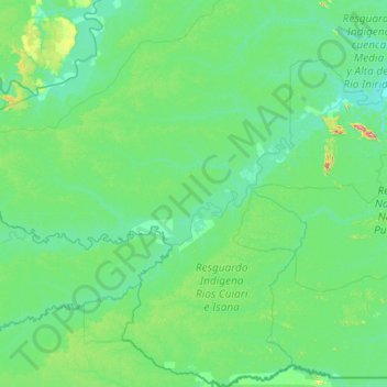 Morichal Nuevo topographic map, elevation, terrain