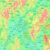 Li River topographic map, elevation, terrain