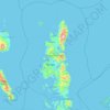 Dinagat Islands topographic map, elevation, terrain