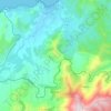 Belgodère topographic map, elevation, terrain