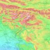 Julische Alpen topographic map, elevation, terrain