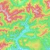 Tramonti di Sopra topographic map, elevation, terrain