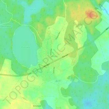 Misso alevik topographic map, elevation, terrain