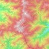 Singalila National Park topographic map, elevation, terrain