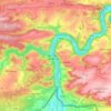 Hastière topographic map, elevation, terrain